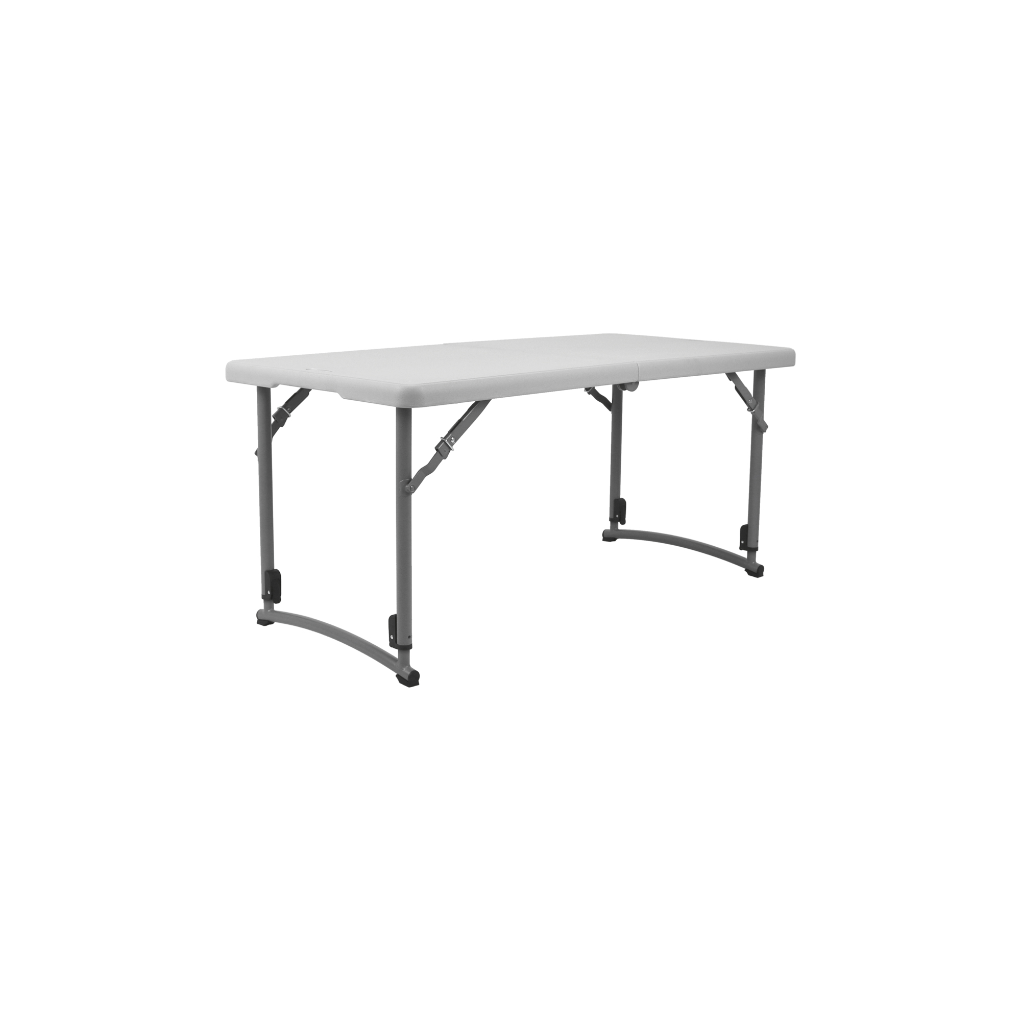 National Public Seating, Plastic fold in half adjustable height table, Height 35 in, Width 24 in, Length 48 in, Model# BFHT-2448A
